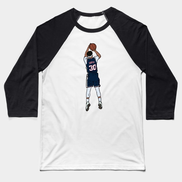 Seth Curry Jumpshot Baseball T-Shirt by rattraptees